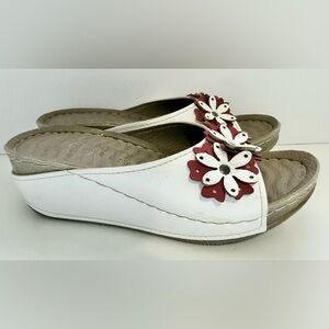 Floral Orthopaedic Slippers - Size 38 worn once indoor